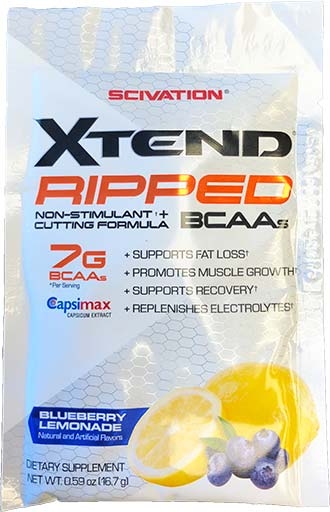 Xtend Ripped By Scivation, Blueberry Lemonade, Sample Packet