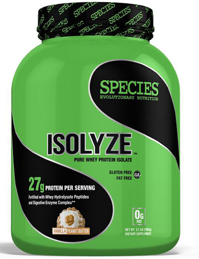 Isolyze, Protein, By Species Nutrition, Vanilla Peanut Butter, 44 Servings