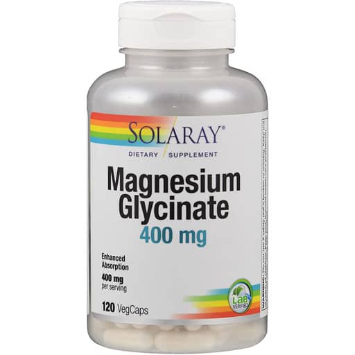 Solaray Magnesium Glycinate - 400 mg - 120 Veg Caps
