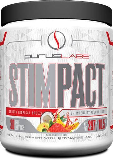 Stimpact Pre Workout By Purus Labs, Smooth Tropical Breeze, 30 Servings