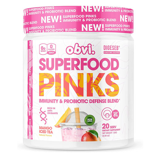Superfood Pinks - Mango Iced Tea - 20 Servings