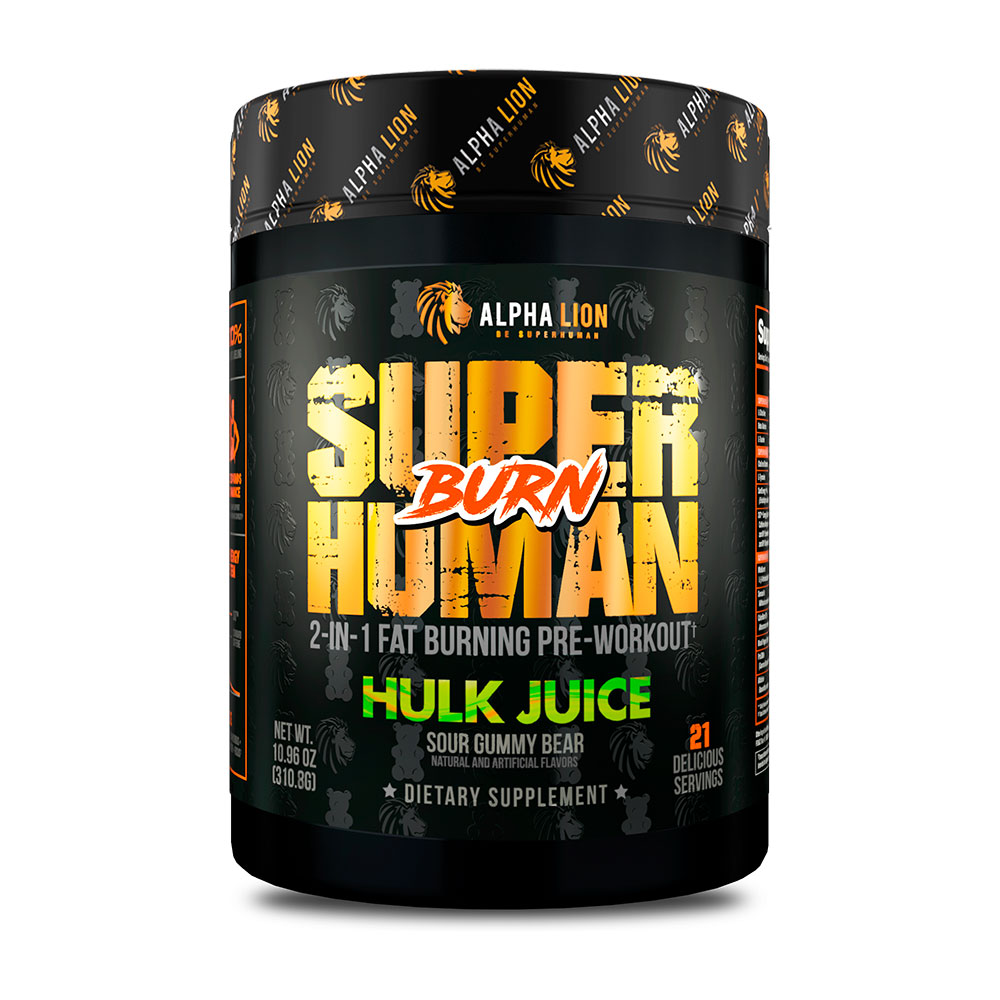 SuperHuman Burn - Hulk Juice (Sour Gummy Bear) - 21 Servings
