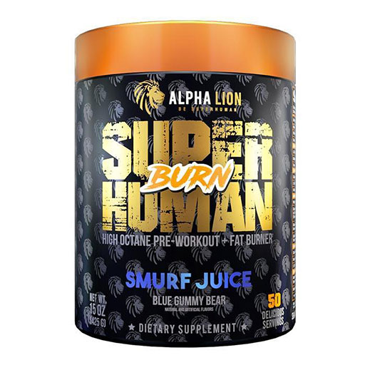 SuperHuman Burn - Smurf Juice (Blue Sour Gummy Bear) - 21 Servings