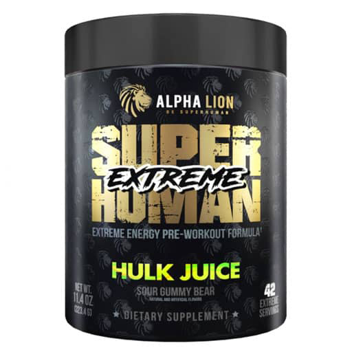 SuperHuman Extreme - Hulk Juice (Sour Gummy Bear) - 21 Servings