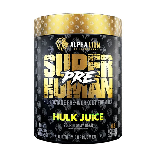 SuperHuman Pre - Hulk Juice (Sour Gummy Bear) - 21 Servings