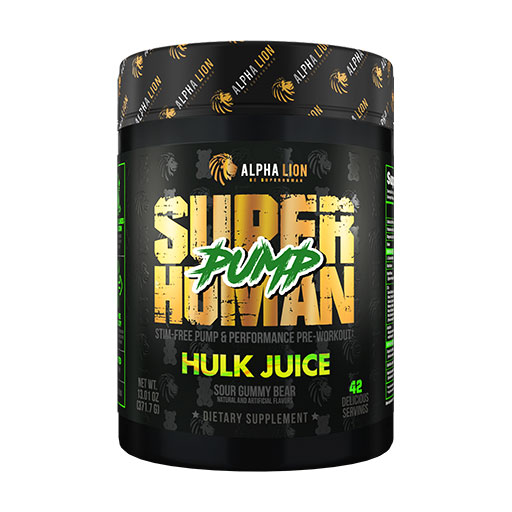 SuperHuman Pump - Hulk Juice (Sour Gummy Bear) - 42 Servings