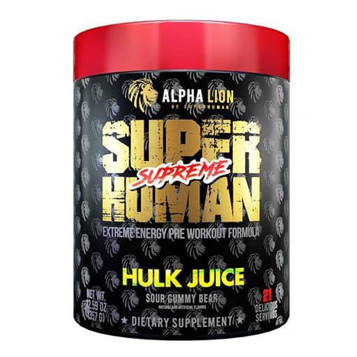 SuperHuman Supreme - Hulk Juice (Sour Gummy Bear) - 21 Servings