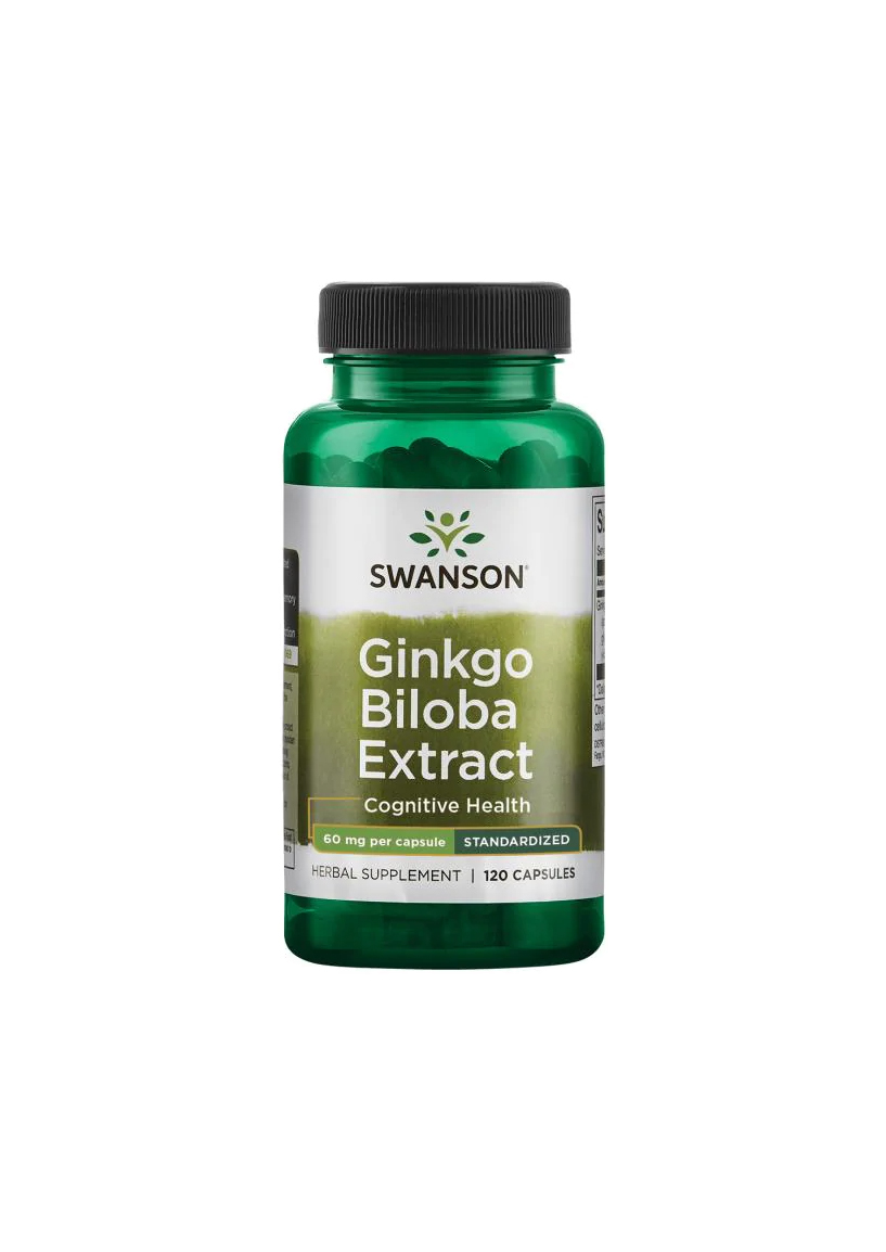 Swanson Ginkgo Biloba Extract - 60 mg - 120 Caps