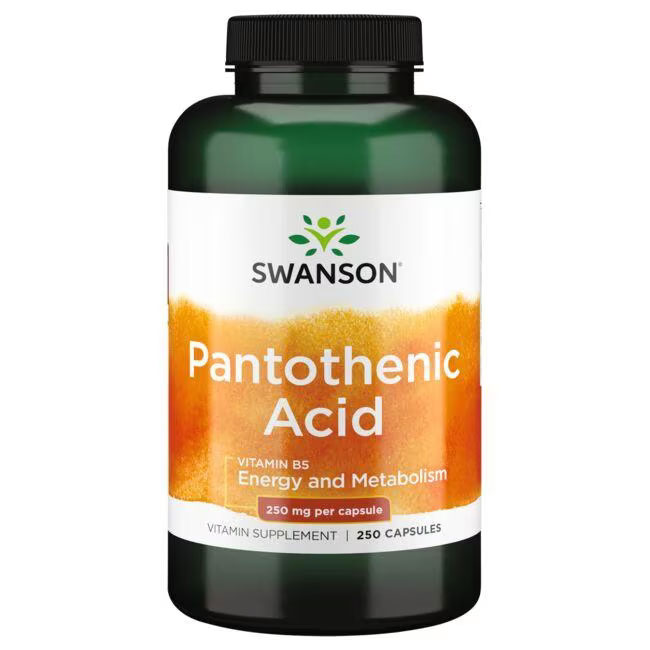 Swanson Pantothenic Acid - 250 mg - 250 Caps