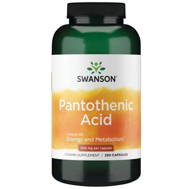 Swanson Pantothenic Acid - 500 mg - 250 Caps
