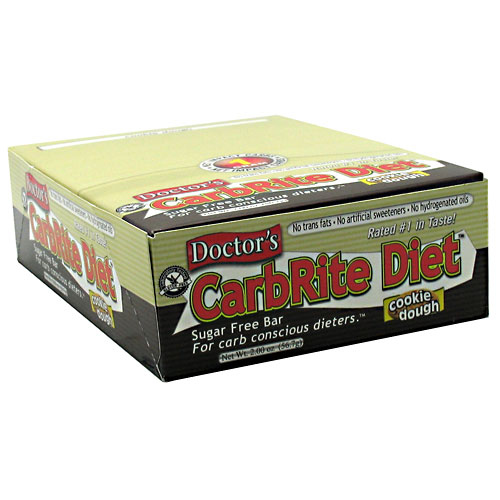 Doctor's CarbRite Diet Bar By Universal Nutrition, Cookie Dough 12 Bars
