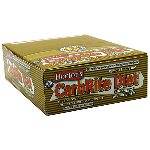 Doctor's CarbRite Diet Bar By Universal Nutrition, Chocolate Peanut Butter 12 Bars
