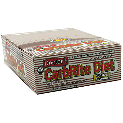 Doctor's CarbRite Diet Bar By Universal Nutrition, Toasted Coconut 12 Bars