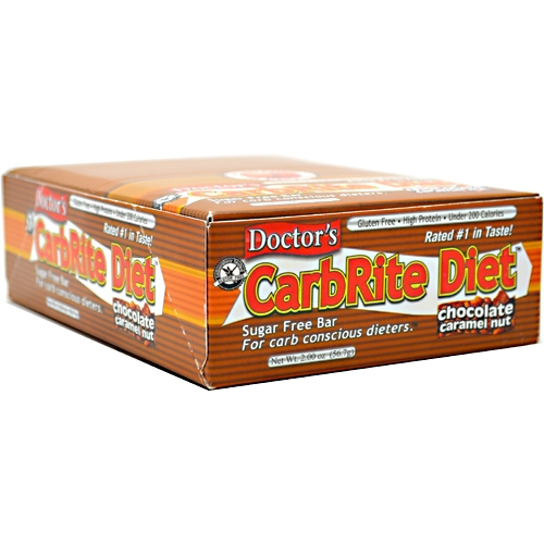 Doctor's CarbRite Diet Bar By Universal Nutrition, Chocolate Caramel Nut 12 Bars