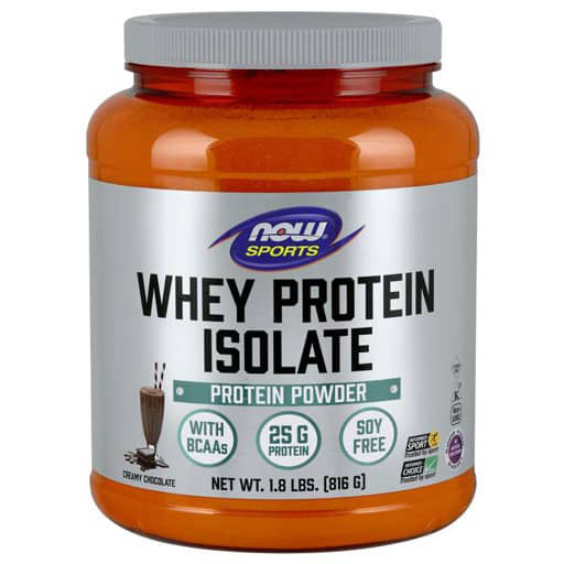 NOW Whey Protein Isolate - Creamy Chocolate - 1.8lb