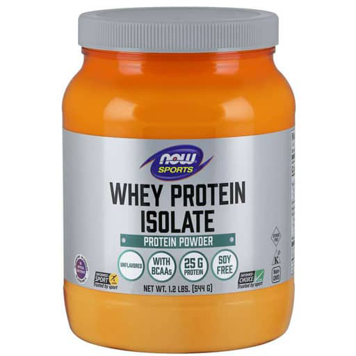NOW Whey Protein Isolate - Unflavored - 1.2lb