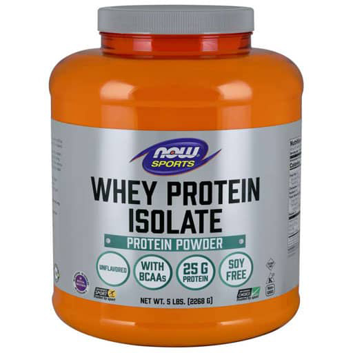 NOW Whey Protein Isolate - Unflavored - 5lb