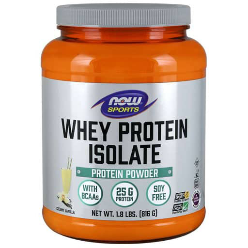 NOW Whey Protein Isolate - Creamy Vanilla - 1.8lb